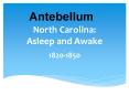 North Carolina: Asleep and Awake PowerPoint PPT Presentation