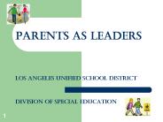 PARENTS AS LEADERS