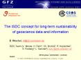The ISDC concept for long-term sustainability of geoscience data and information PowerPoint PPT Presentation