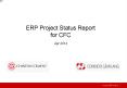 ERP Project Status Report for CFC Apr 2014 PowerPoint PPT Presentation