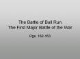 The Battle of Bull Run The First Major Battle of the War PowerPoint PPT Presentation
