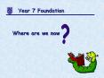 Year 7 Foundation PowerPoint PPT Presentation