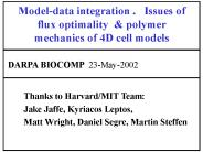 Model-data integration .  Issues of flux optimality