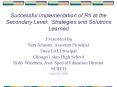 Successful Implementation of RtI at the Secondary Level: Strategies and Solutions Learned PowerPoint PPT Presentation