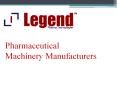 Pharma Machinery Manufacturers in india PowerPoint PPT Presentation
