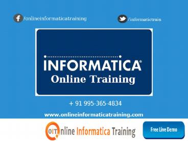 Best Informatica Online Training by Experts
