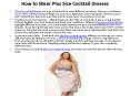 How to Wear Plus Size Cocktail Dresses PowerPoint PPT Presentation