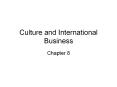 Culture and International Business PowerPoint PPT Presentation