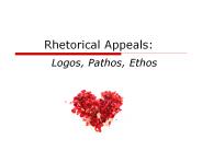 Rhetorical Appeals:
