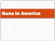 Guns in America