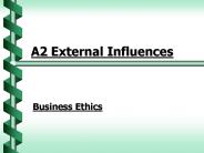 A2 External Influences