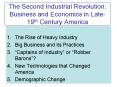 The Second Industrial Revolution: Business and Economics in Late-19th Century America PowerPoint PPT Presentation