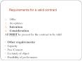 Requirements for a valid contract PowerPoint PPT Presentation