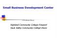 Small Business Development Center PowerPoint PPT Presentation
