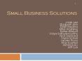 SMALL BUSINESS SOLUTIONS PowerPoint PPT Presentation