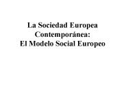 La Sociedad Europea Contempor