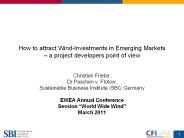 How to attract Wind-Investments in Emerging Markets