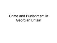 Crime and Punishment in Georgian Britain