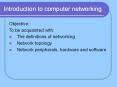 Introduction to computer networking PowerPoint PPT Presentation