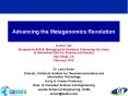 Advancing the Metagenomics Revolution PowerPoint PPT Presentation