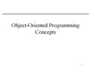 Object-Oriented Programming Concepts
