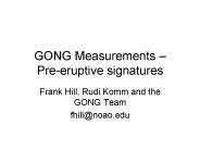 GONG Measurements 