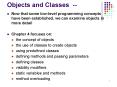 Objects and Classes -- PowerPoint PPT Presentation