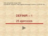DEFINIR 