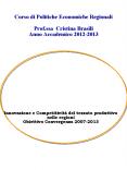 Corso di Politiche Economiche Regionali Prof.ssa Cristina Brasili Anno Accademico 2012-2013 PowerPoint PPT Presentation