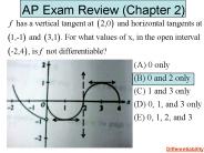 AP Exam Review (Chapter 2)