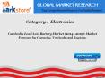 Aarkstore - Cambodia Lead Acid Battery Market (2014 - 2019) Market Forecast by Capacity, Verticals and Regions.