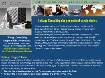 Warehousing logistics chicago