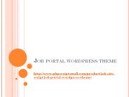 Job portal wordpress theme