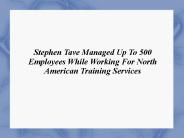 Stephen Tave Employee (1)