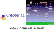 Energy in Thermal Processes