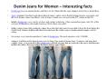 Denim Jeans for Women – Interesting facts PowerPoint PPT Presentation