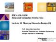 ECE 4100/6100 Advanced Computer Architecture  Lecture 10 Memory Hierarchy Design (II) PowerPoint PPT Presentation