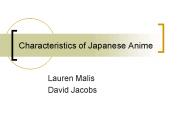 Characteristics of Japanese Anime