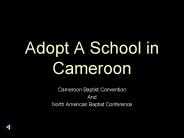 Adopt A School in Cameroon