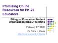 Promising Online Resources for PK-20 Educators PowerPoint PPT Presentation