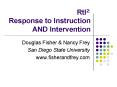 RtI2: Response to Instruction AND Intervention PowerPoint PPT Presentation