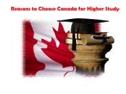 Reasons to Choose Canada for Higher Study