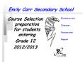 Emily Carr Secondary School PowerPoint PPT Presentation