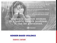 Gender Based Violence