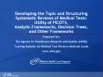 Developing the Topic and Structuring Systematic Reviews of Medical Tests: Utility of PICOTS, Analytic Frameworks, Decision Trees, and Other Frameworks PowerPoint PPT Presentation