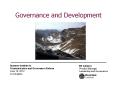 Governance and Development PowerPoint PPT Presentation