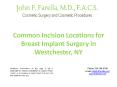 Common Incision Locations for Breast Implant Surgery in Westchester, NY PowerPoint PPT Presentation