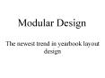 Modular Design PowerPoint PPT Presentation