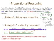 Proportional Reasoning
