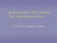 Introducing the 1996 Canadian Food Expenditure Survey PowerPoint PPT Presentation